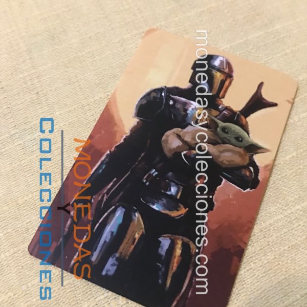 Sticker para tarjetas Mandalorian Star Wars