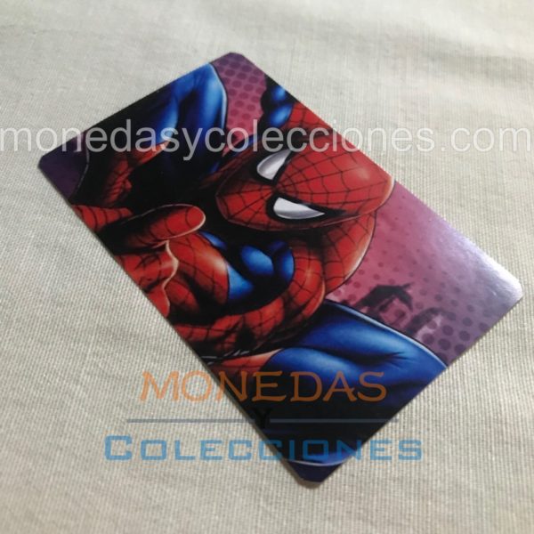 Sticker para tarjetas Spiderman fondo rojo Marvel