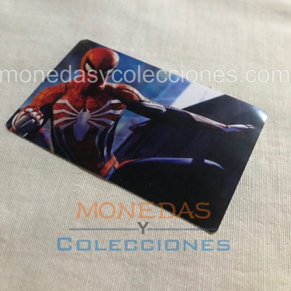 Sticker para tarjetas Spiderman fondo azul Marvel